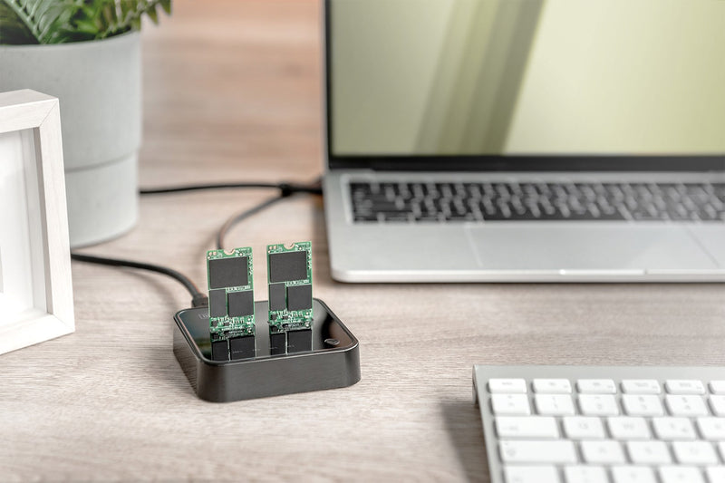 Digitus Dual M.2 NVMe SSD-Dockingstation mit Offline-Klonfunktion, USB-C™