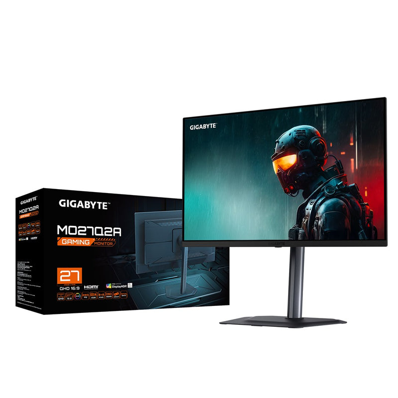 GIGABYTE MO27Q2A 27” OLED 2K QHD Gaming Monitor - 2560 x 1440, 280Hz, 0.03ms, 250 cd/m2, FreeSync Premium Pro, DisplayHDR True Black 400, HDMI 2.1, Di