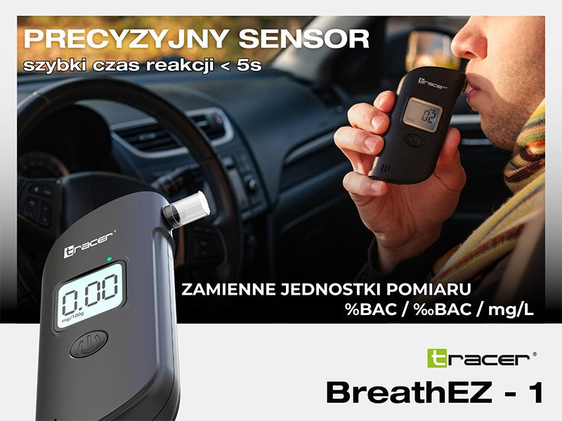 Tracer BreathEZ-1 Black Precise semiconductor sensor Built-in display