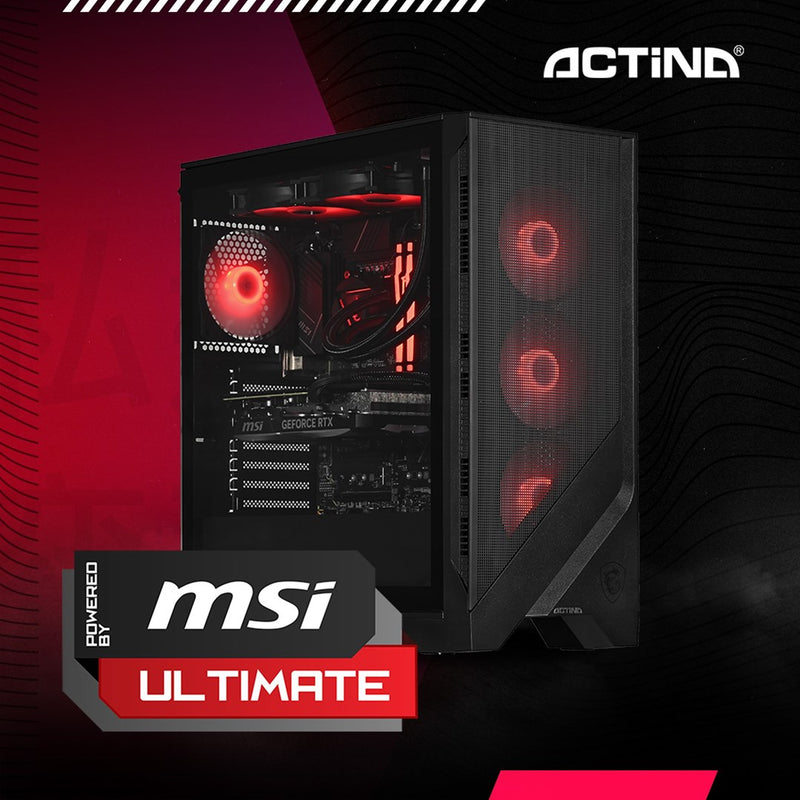 Actina 5901443421498 PC Intel Core Ultra 7 265KF 32 GB DDR5-SDRAM 2 TB SSD NVIDIA GeForce RTX 5070 Midi Tower Black