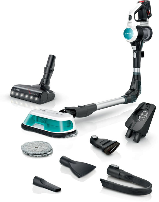 Bosch BCS71HYG4 Cordless 2-in-1 hoover, vacuuming and mopping Unlimited 7 ProHygienic Aqua White