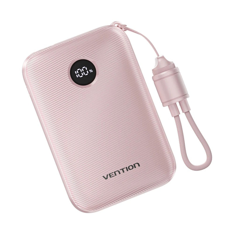Vention 10000mAh Powerbank 2xUSB-C 1xUSB-A 22.5W, pink