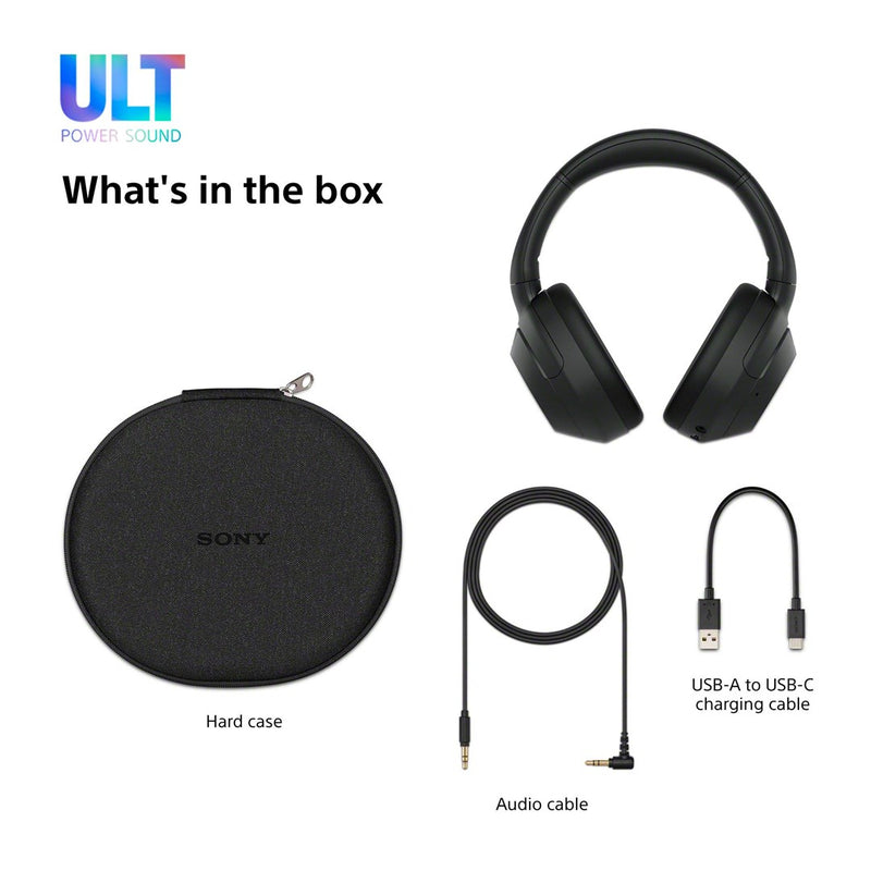 Sony ULT WEAR - Wireless Bluetooth Headphones with ULT POWER SOUND, Ultimate Deep Bass, Noise Cancelling, Clear Call Quality, Up to 30hr Battery Life,