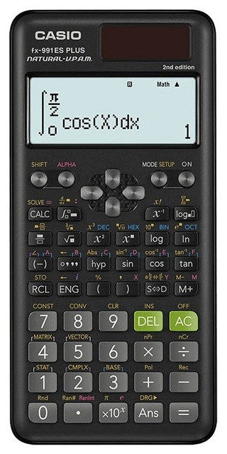 CASIO WISSENSCHAFTLICHER RECHNER FX 991ES PLUS 2 SCHWARZ, 12-STELLIGES DISPLAY