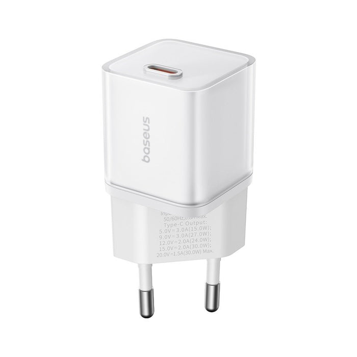 Baseus GAN5S P10162504213-00 Mains Charger PD 30W White