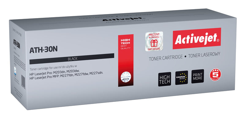 Activejet ATH-30N Toner (ersetzt HP 30A CF230A; Supreme; 1600 Seiten; Schwarz)