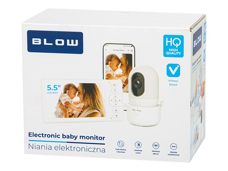 BLOW electronic baby monitor with 5.5" LCD WiFi monitor