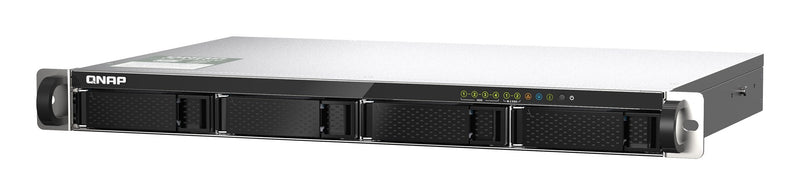 Qnap TS-435XeU-4G, 1U, 4 x 2.5"/3.5" SATA , Marvell Octeon TX2 CN9130 / CN9131 quad-core, 4GB DDR4 SODIMM (Max. 32GB), 2 x 10GbE SFP+, 2 x 2.5GbE, Sin