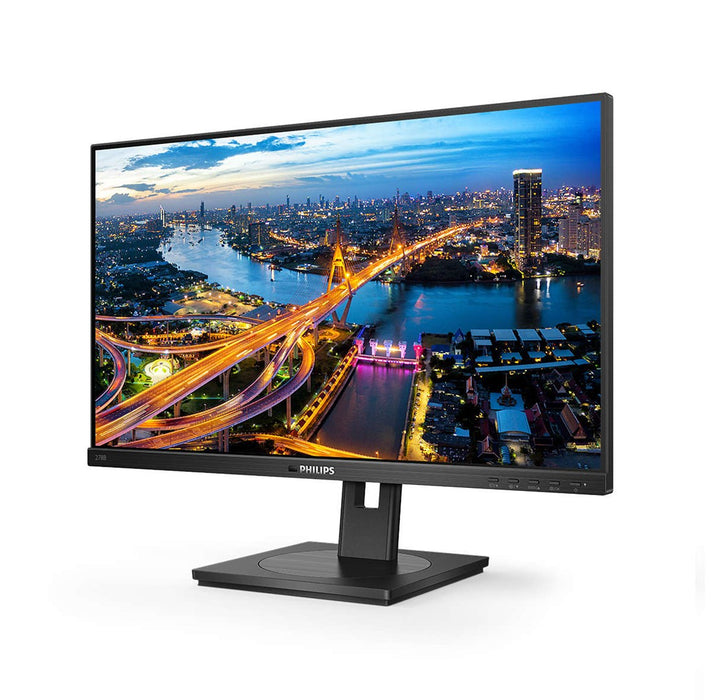 Philips B Line 278B1 - LED monitor - 27" - 3840 x 2160 4K @ 60 Hz - IPS - 350 cd/m² - 1000:1 - 4 ms - 2xHDMI, DisplayPort - speakers - black texture