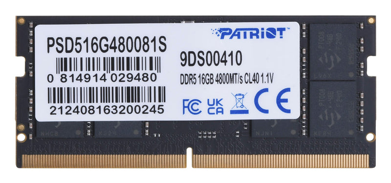 Patriot Memory Signature PSD516G480081S memory module 16 GB 1 x 16 GB DDR5 4800 MHz