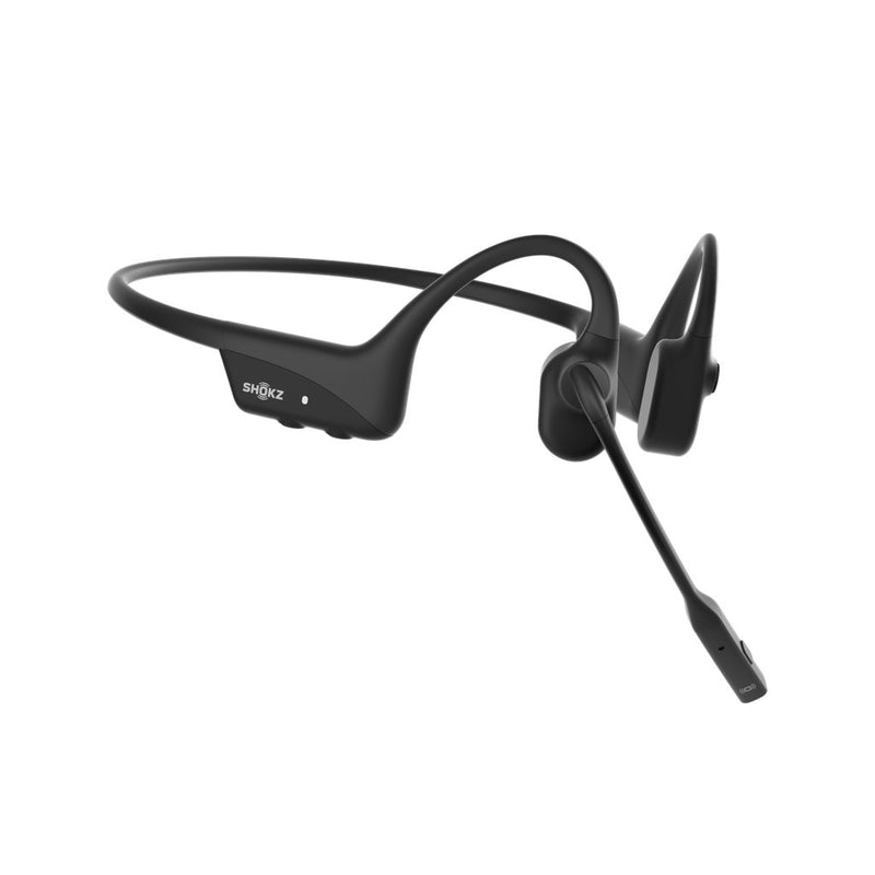 SHOKZ OpenComm2 2025 Upgrade Wireless Bluetooth Bone Conduction Videoconferencing Headset with USB-C Charging Port | 16 Hr Talk Time, 29m Wireless Ran