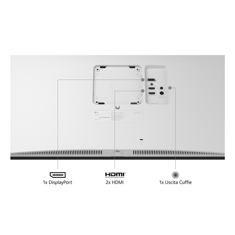 LG 27US550-W computer monitor 68.6 cm (27") 3840 x 2160 pixels 4K Ultra HD LCD White