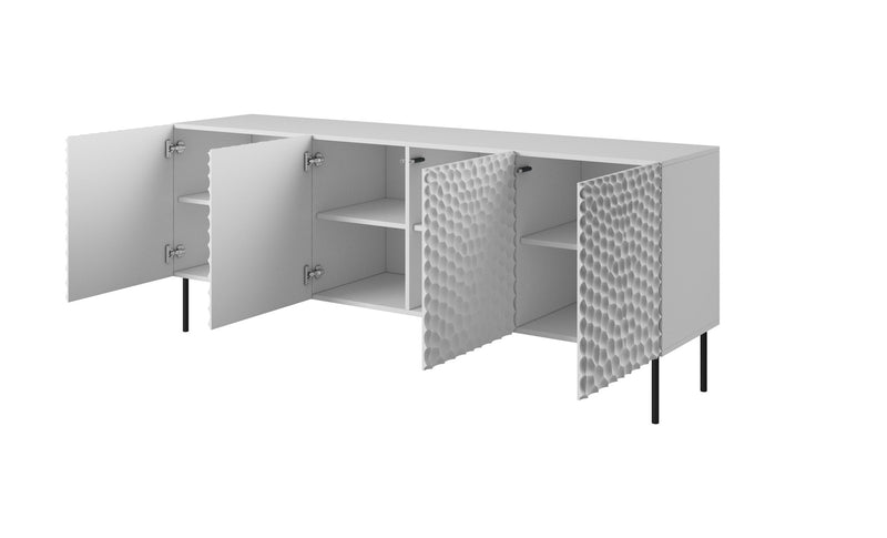 HOLE chest 190x40.5x74.5 cm white matt