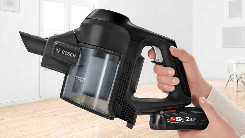 Bosch Serie 6 BBS611BSC stick vacuum/electric broom 2-in-1 stick vacuum Battery Dry Bagless Black 2.5 Ah
