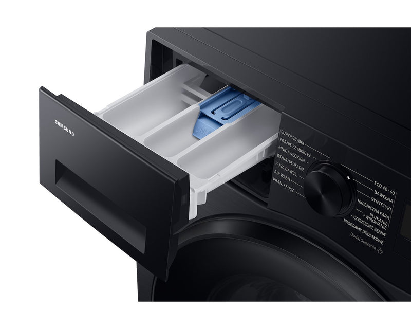 Samsung WD90DG5G34BBEO washer dryer Freestanding Front-load Black