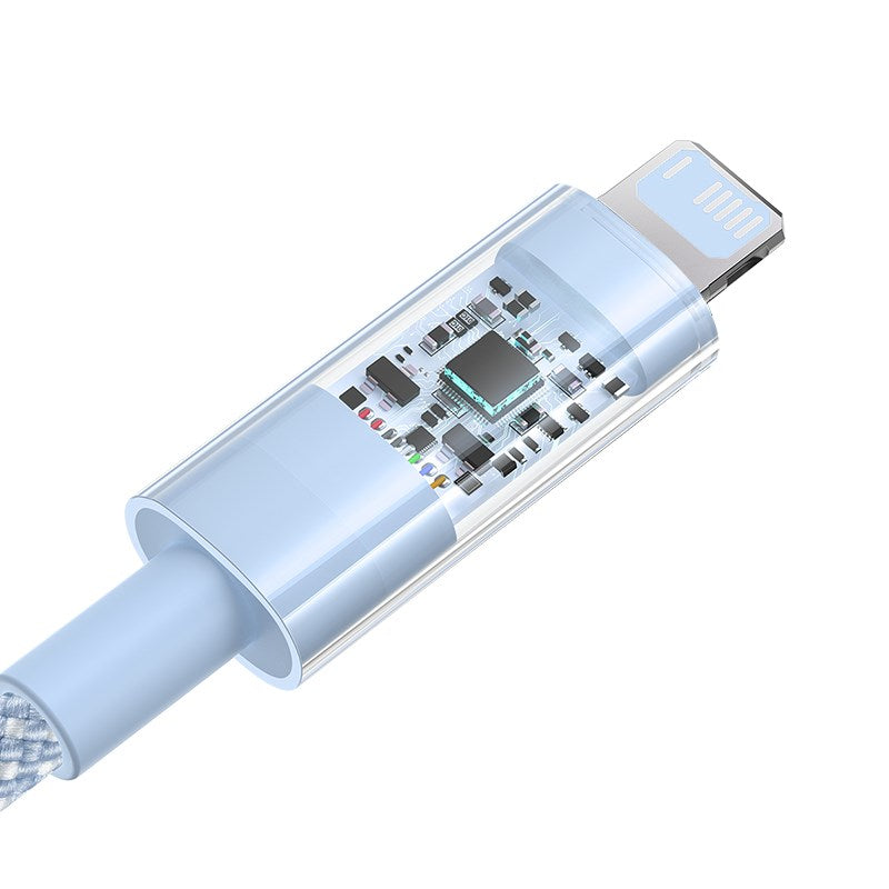 Baseus Gem USB to IP 2.4A fast charging cable 1 m Blue