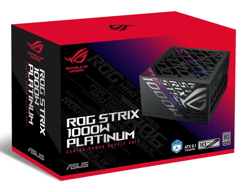 ASUS ROG STRIX-1000P-GAMING power supply unit 1000 W 20+4 pin ATX ATX Black, Silver