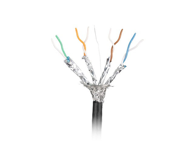 LANBERG LAN CABLE SFTP CAT.7 305M SOLID OUTDOOR CU BLACK FLUKE PASSED