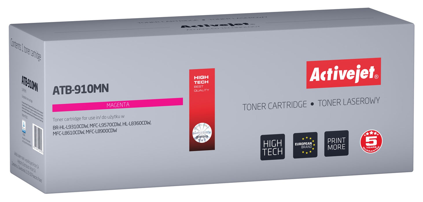 Activejet ATB-910MN Toner (replacement Brother TN-910M; Supreme; 9000 pages; magenta)
