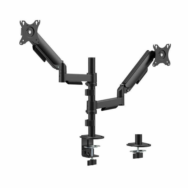 Gembird MA-DA2P-02 Verstellbarer Schreibtisch-Monitorarm für 2 Bildschirme, 17"-32", schwarz