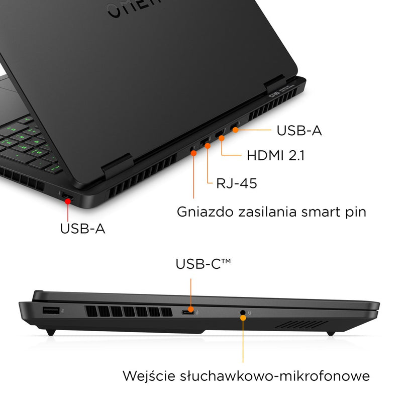 HP OMEN Gaming 16-am0007nw Intel Core Ultra 5 225H Laptop 40.6 cm (16") 2K 32 GB DDR5-SDRAM 1 TB SSD NVIDIA GeForce RTX 5060 Wi-Fi 6E (802.11ax) Windo