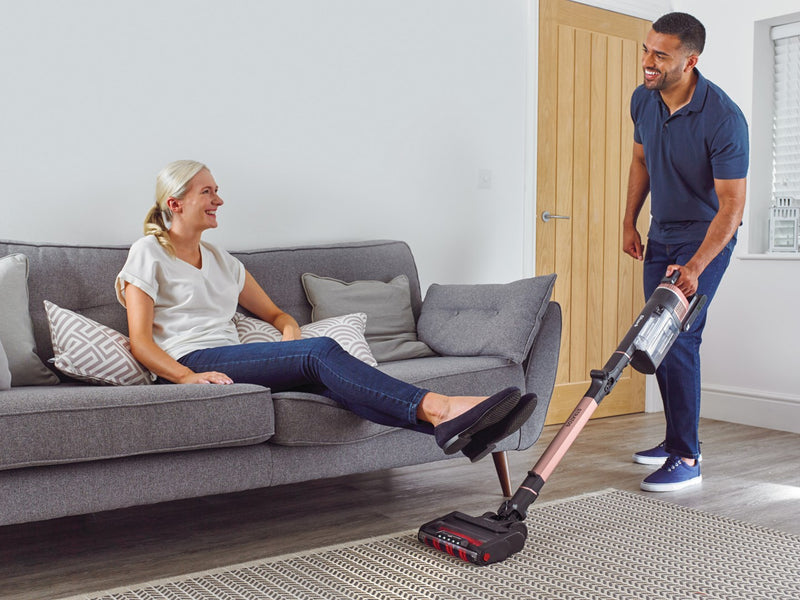 Shark Stratos 2-in-1 stick vacuum Battery Dry Bagless Black, Peach