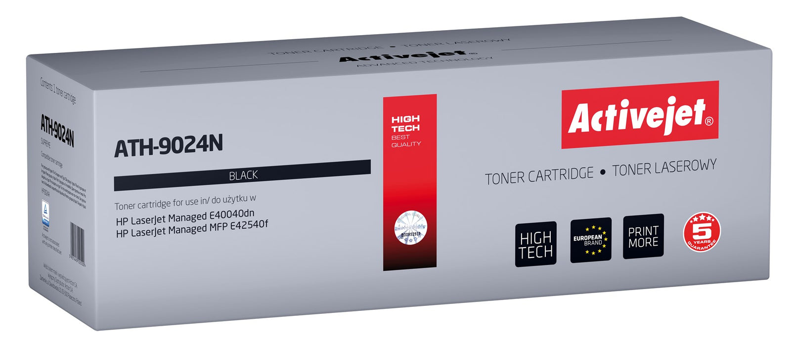 Activejet ATH-9024N Toner for HP printers; Replacement HP W9024MC; Supreme; 11500 pages; black
