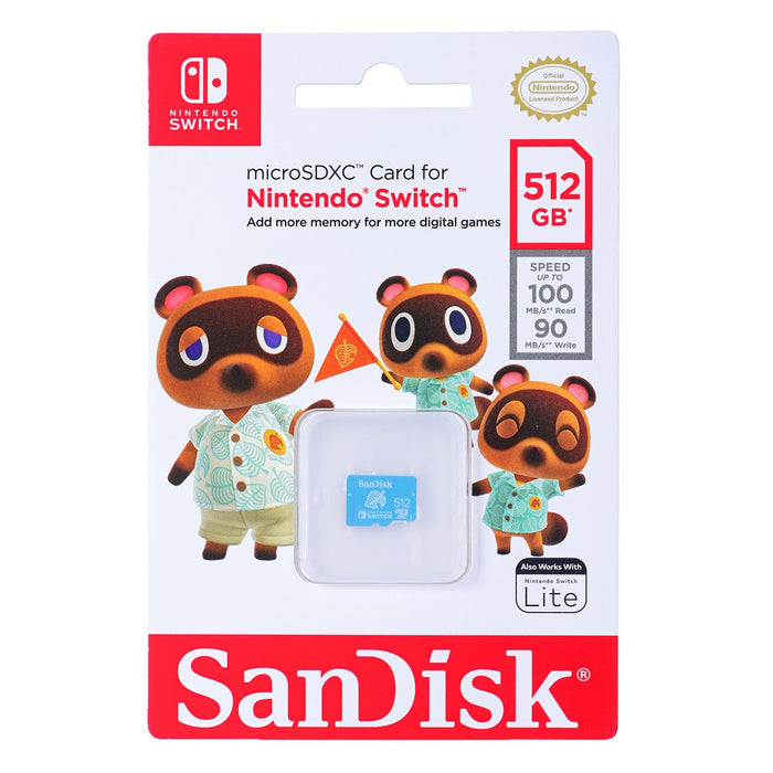 SanDisk Nintendo Switch - Flash memory card - 512 GB - UHS-I U3 / Class10 - microSDXC UHS-I