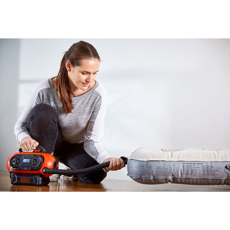 Compresseur d'air Black & Decker BDCINF18N-QS 160 l/min CA/allume-cigare