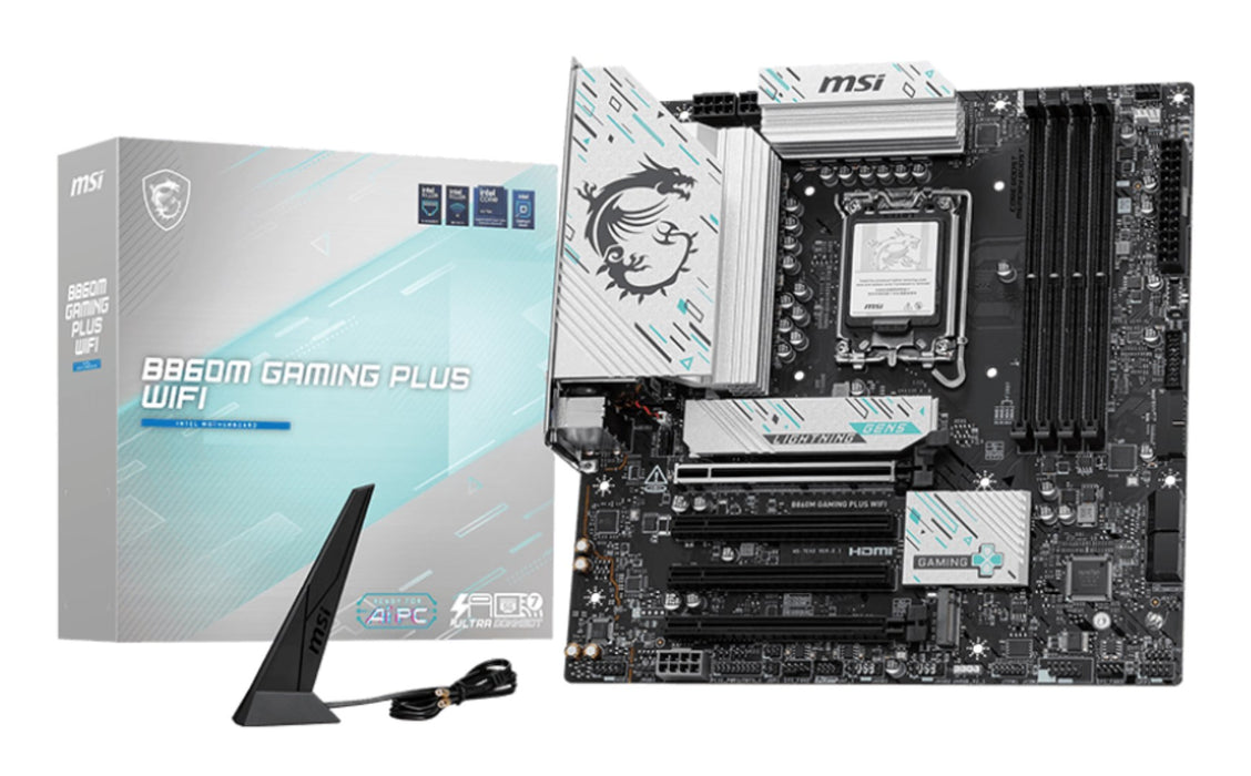MSI B860M GAMING PLUS WIFI motherboard Intel B860 LGA 1851 (Socket V1) micro ATX