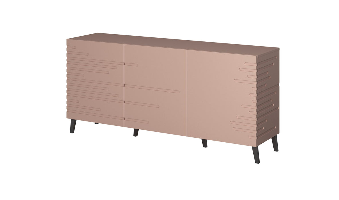 Nova chest of drawers 155x40x72 Pink Mat