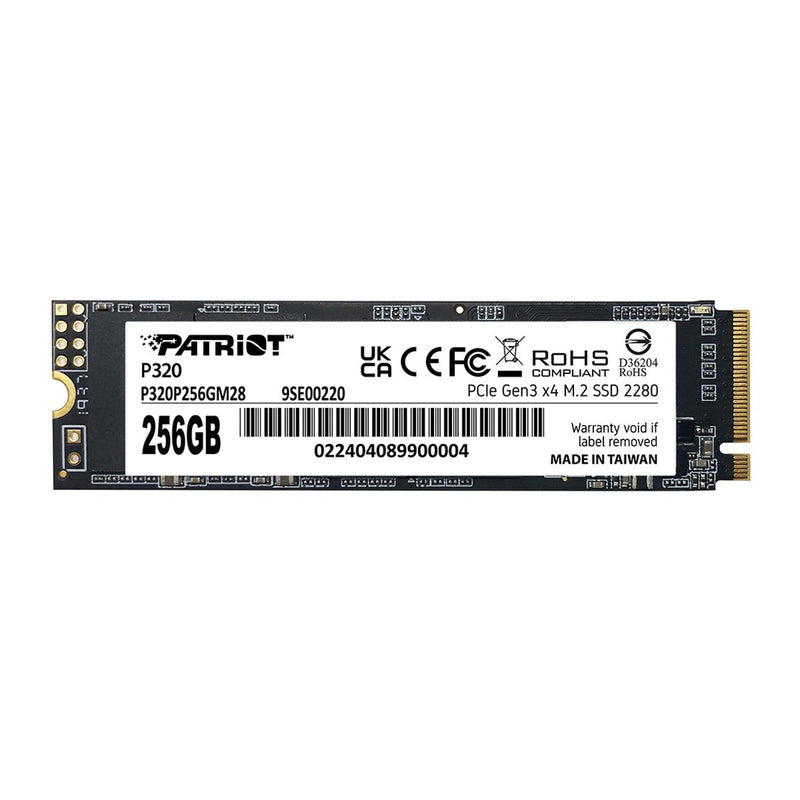 SSD PATRIOT VIPER P320 M.2 PCI-Ex4 NVMe 256Go 2.2Go/S (P320P256GM28)
