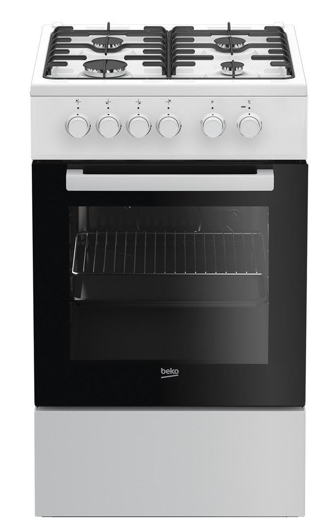Beko FSS52020DW cooker Freestanding cooker Gas White A