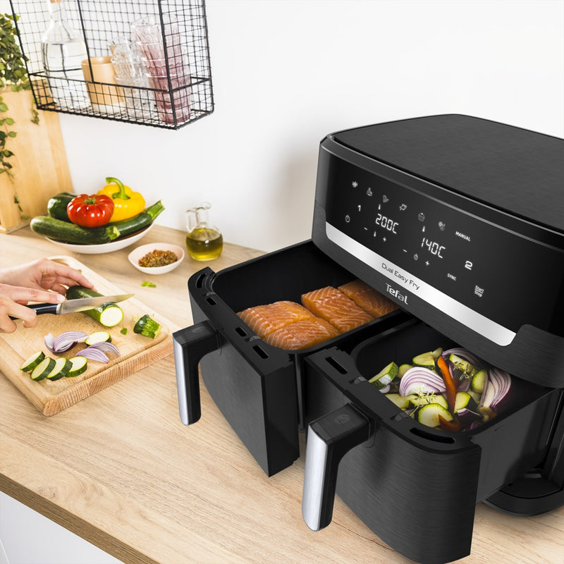 Tefal Easy Fry Dual XXL EY9428E0 fryer Double 11 L Stand-alone 2020 W Hot air fryer Black