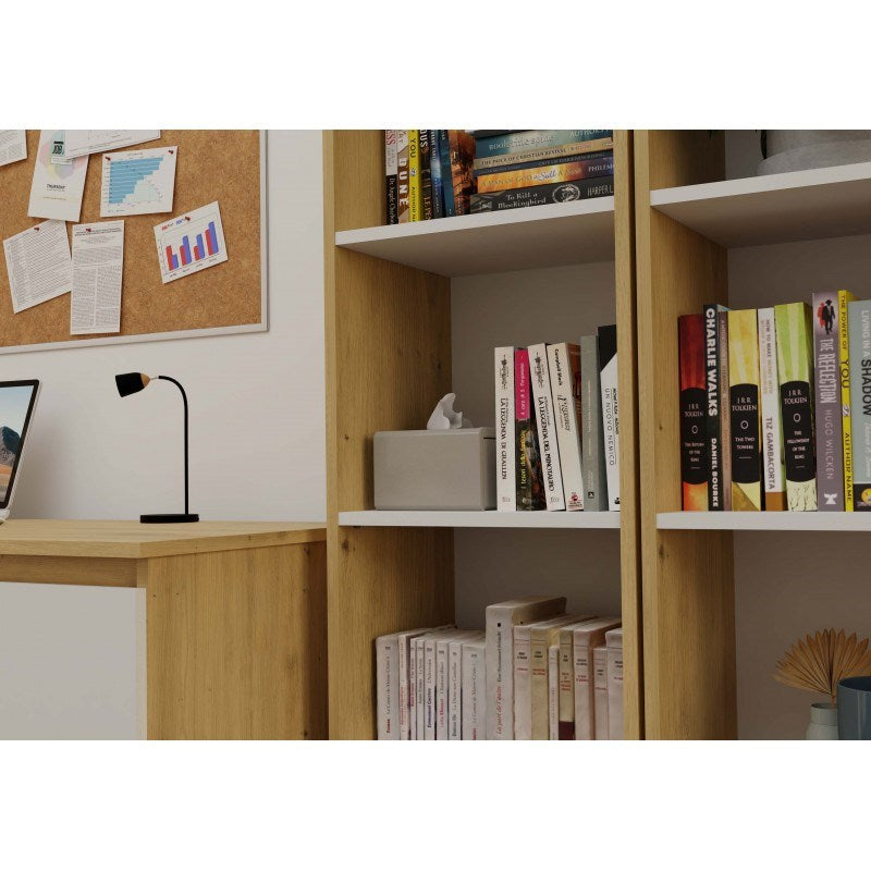 40 CM BOOKCASE ARTISAN/WHITE