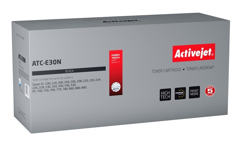 Activejet ATC-E30N Toner (ersetzt Canon E-30; Supreme; 4000 Seiten; Schwarz)