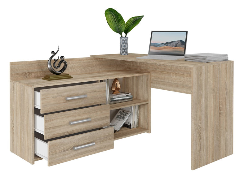 Topeshop DANY SONOMA KPL computer desk Oak colour