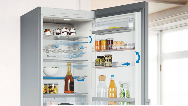 Bosch Serie 6 KGN49LBCF fridge-freezer Freestanding 440 L C Black