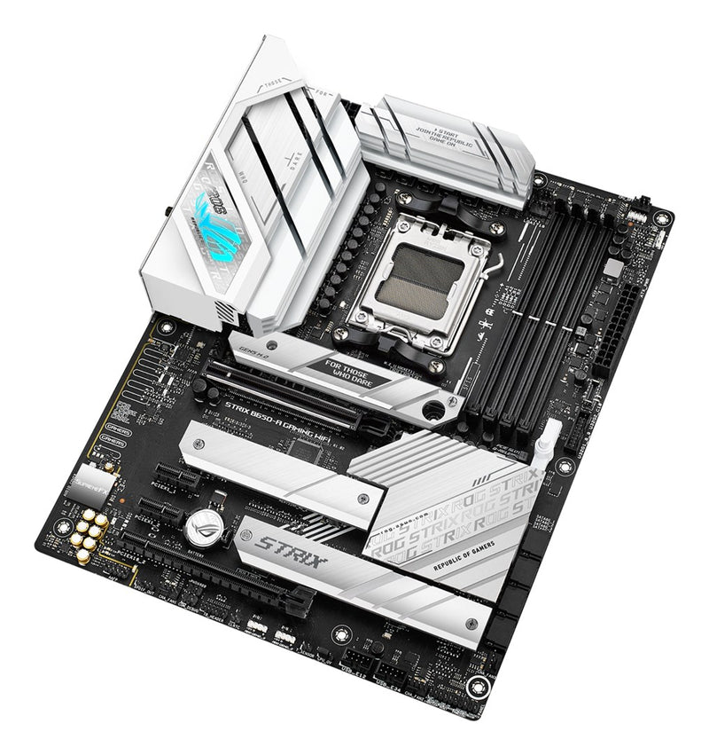 ASUS ROG STRIX B650-A GAMING WIFI - Motherboard - ATX - Socket AM5 - AMD B650 Chipset - USB-C 3.2 Gen 2x2, USB-C 3.2 Gen2, USB 3.2 Gen 2, USB 3.2 Gen