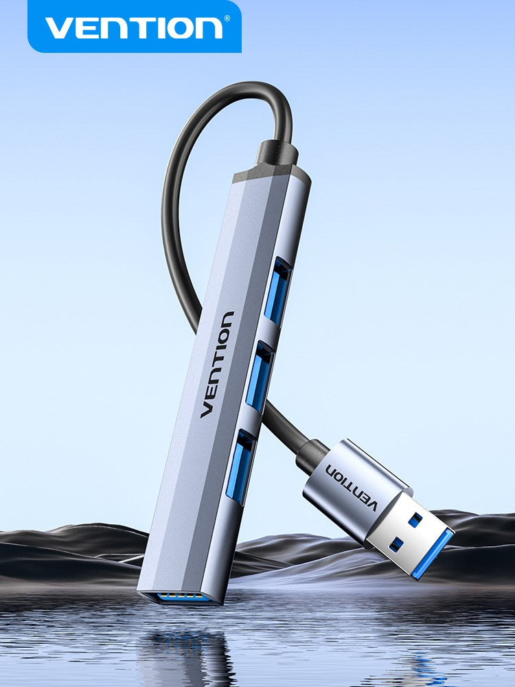Vention USB 3.0-A to Gigabit Ethernet Adapter Gray 0.15M Aluminum Alloy Type