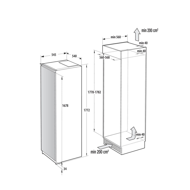 Gorenje Kylskap RI517E41WF BK070