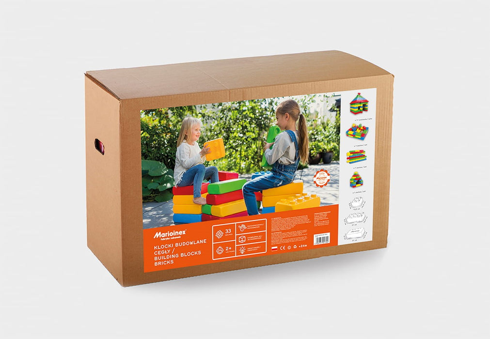 Marioinex ‘brick’ building blocks, 33 pieces