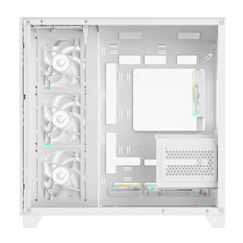 RAMPAGE PC CASE WITH TEMPERED GLASS white