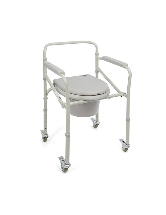 TIMAGO TGR-R KT 023C Toilet chair on wheels folding portable toilet for seniors