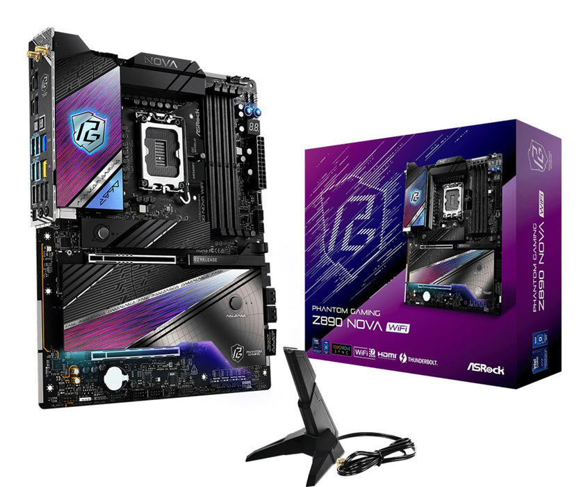 Asrock Phantom Gaming Z890 Nova WiFi Intel Z890 LGA 1851 (Socket V1) ATX