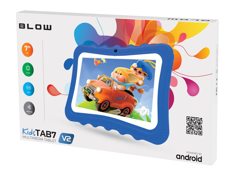 Tablet KidsTAB7 V2 BLOW 4/32 Go, étui bleu, 2MP