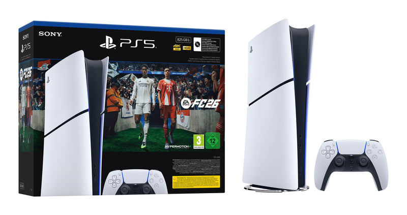 Sony PlayStation 5 Slim Digital+ EA Sports FC 26 Bundle 825 GB Wi-Fi Black, White