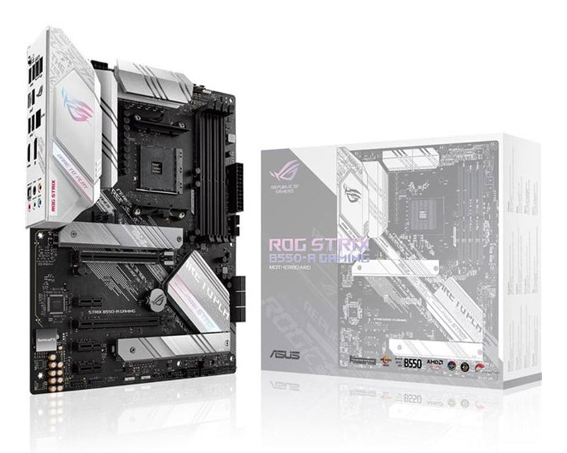 ASUS ROG STRIX B550-A GAMING - Motherboard - ATX - Socket AM4 - AMD B550 Chipset - USB-C Gen2, USB 3.2 Gen 1, USB 3.2 Gen 2 - 2.5 Gigabit LAN - onboar