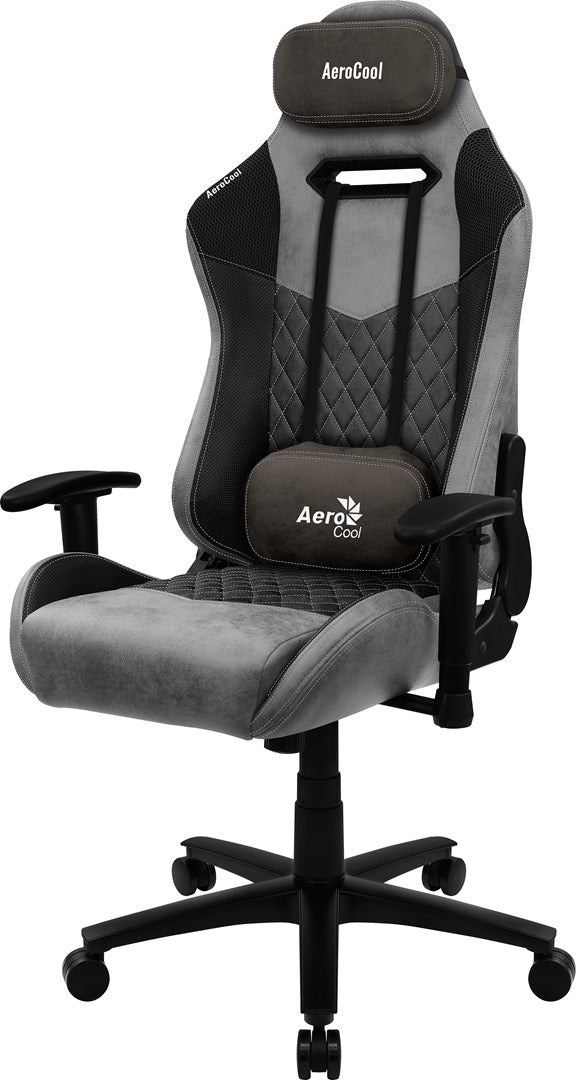Aerocool DUKE AeroSuede Fauteuil de jeu universel Noir, Gris