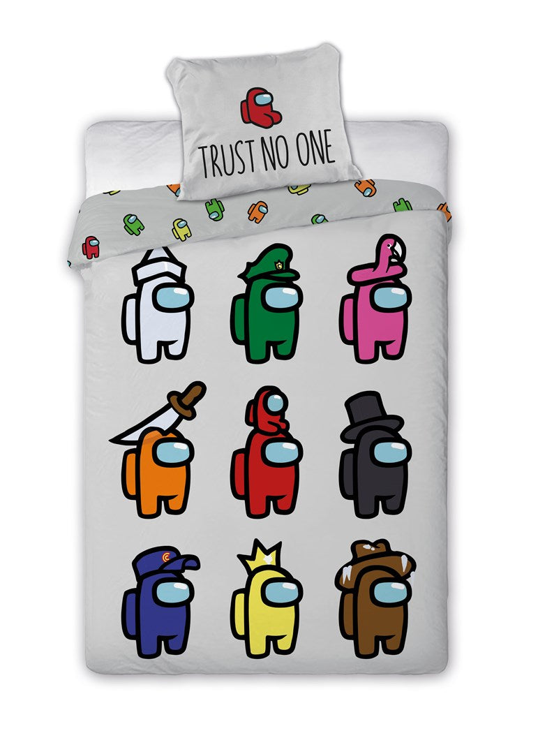 Children's youth bedding Among Us 001 160x200cm + pillow 70x80cm